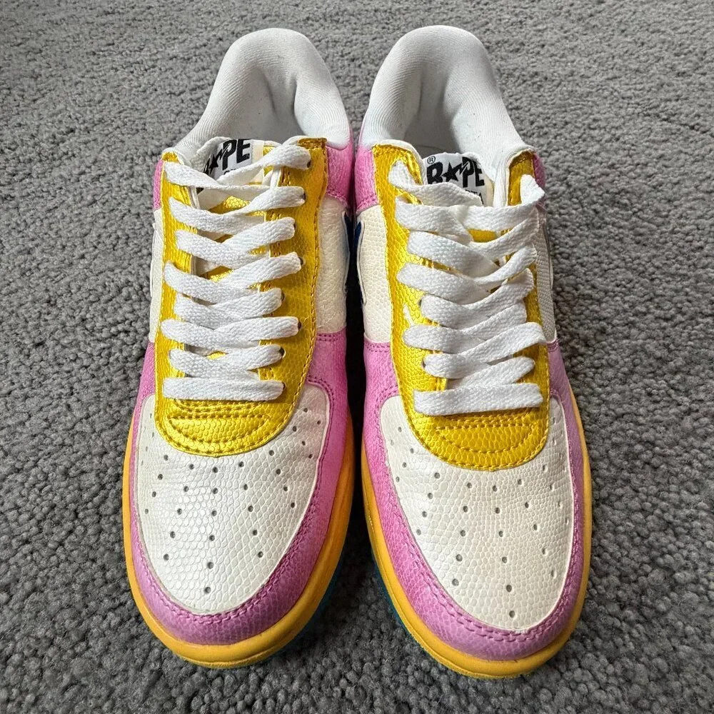 Vintage Bathing Ape (BAPE) Bapesta FS-001 Low - Size 24/6 - Like New - Nigo Y2K - Picture 5 of 16
